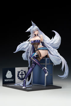 [Bonus] Azur Lane Harbin Roaring Silver Wheels Ver. 1/7 Scale Figure LED Acrylic Display Set